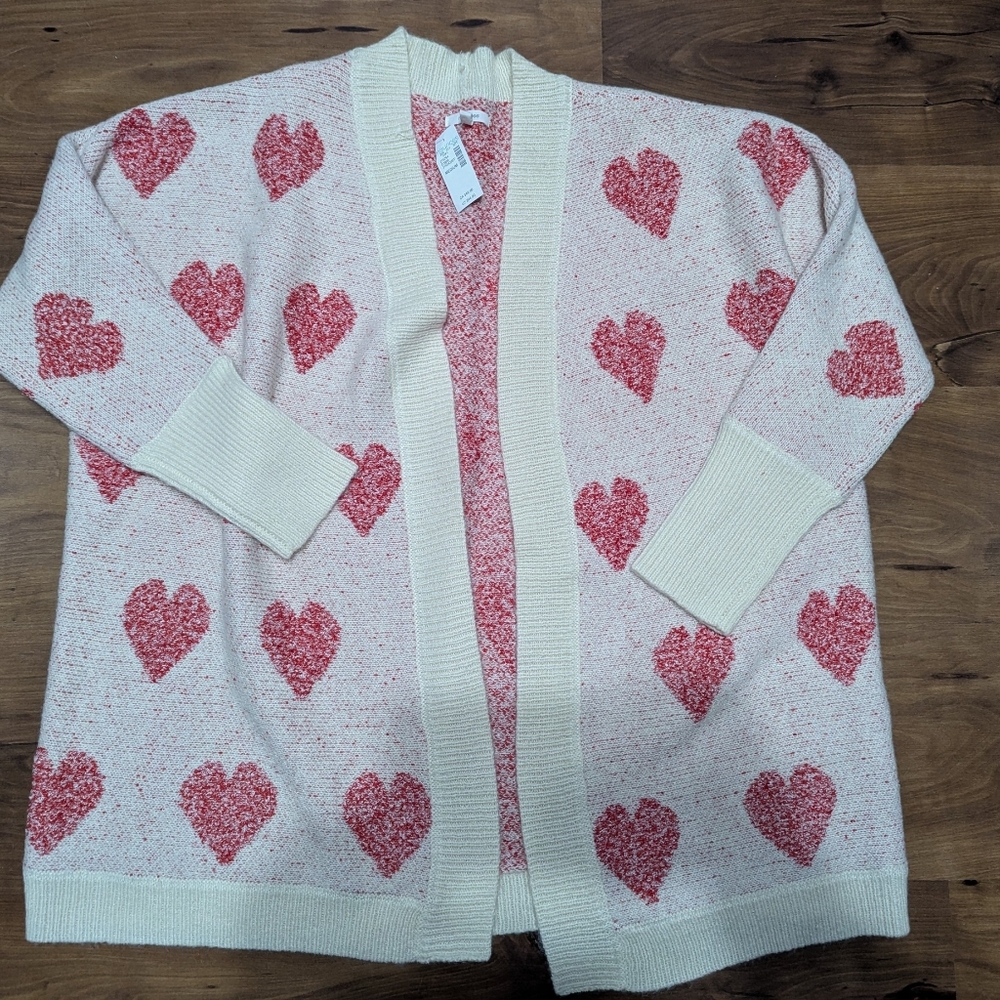 Maurice's medium heart cardigan